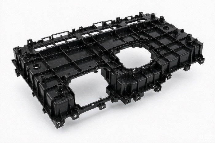 EV interior components including dashboard and center console parts